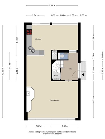 Floorplan - Van der Voortweg 19, 5282 RA Boxtel